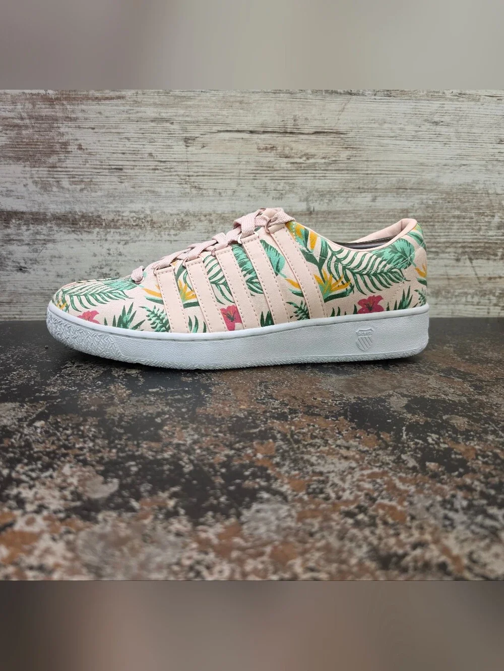 Mens K-Swiss Classic VN Shoes Sz 13 M Used VGC 06548-928-M Tropical Floral